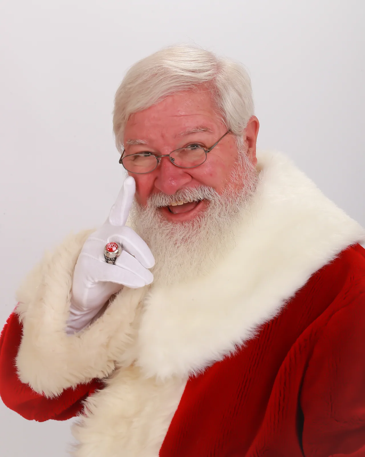 Santa Marc smiling in his Santa suit